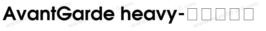 AvantGarde heavy字体转换